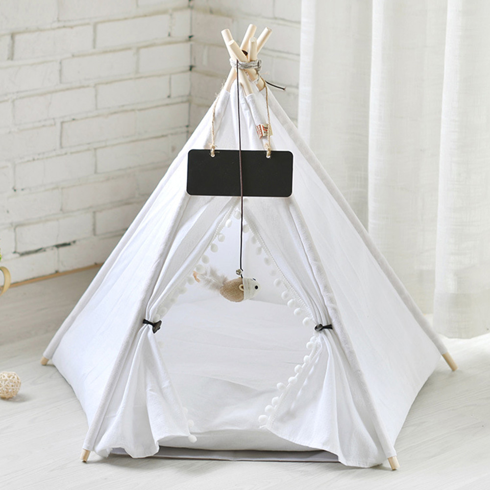 심플 오각형 캣 텐트